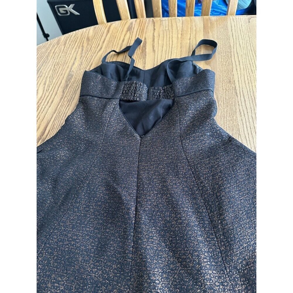 Club Monaco Womens Lavra metallic cutout dress Size 0 Cut Out A Line Dress - Picture 12 of 12